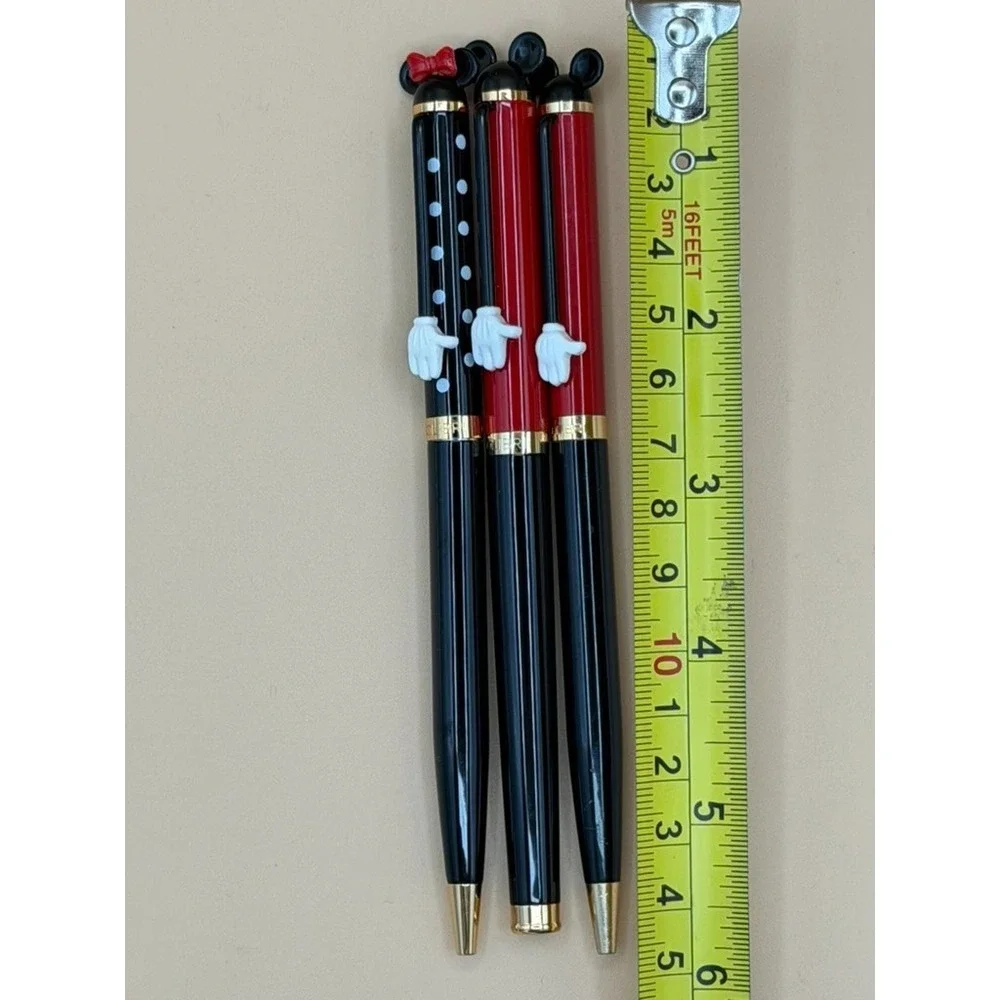 Vintage Colibri Disney Mickey Minnie 3 Pen Lot Fountain Ballpoint 1990s